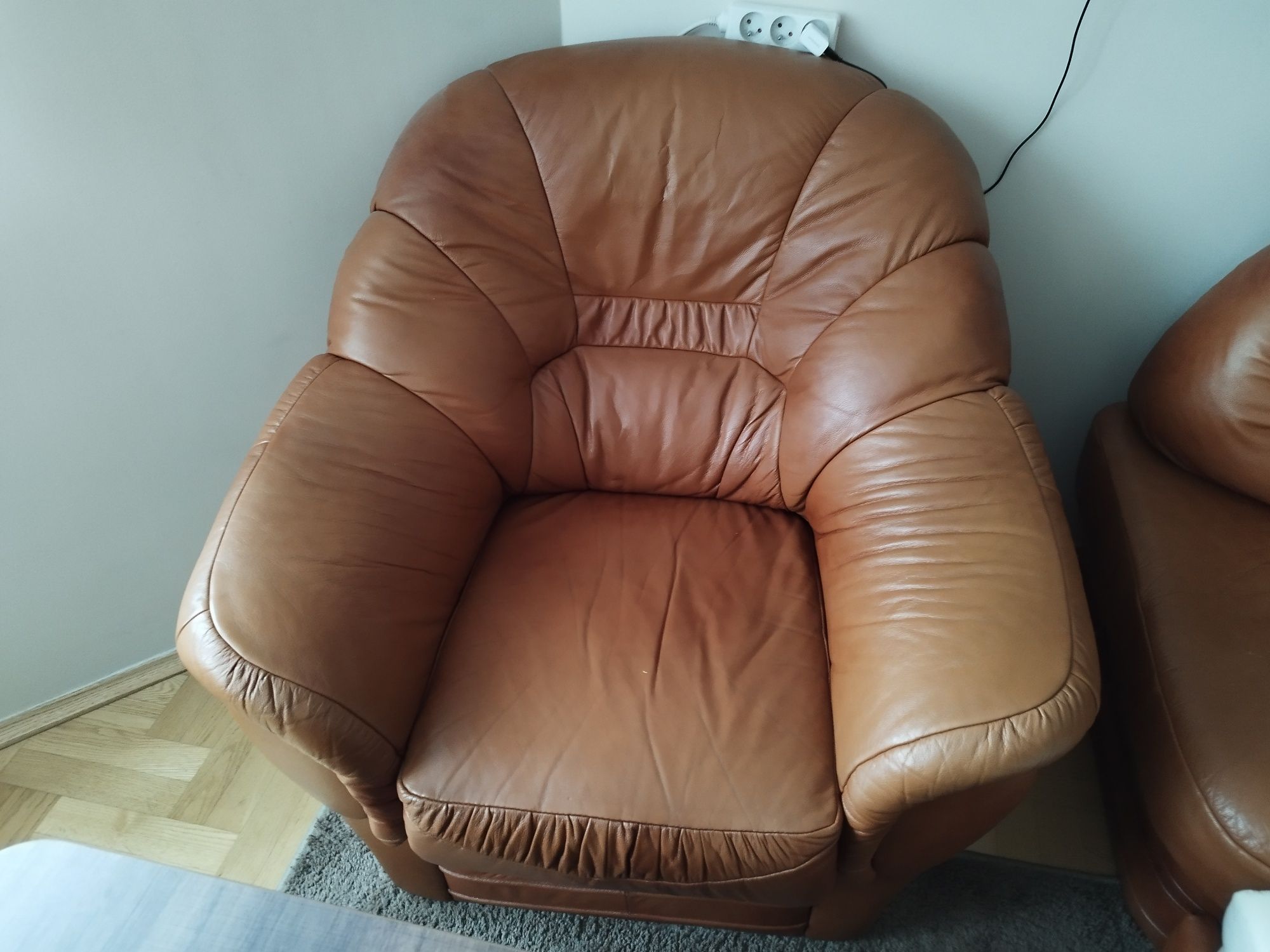 Narożnik z fotelem z funkcją spania