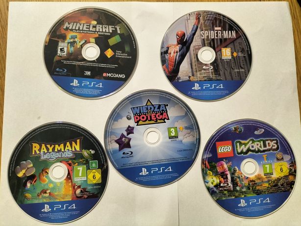 Gry na PlayStation 4 Spiderman Minecraft Rayman LEGO Wiedza to potega