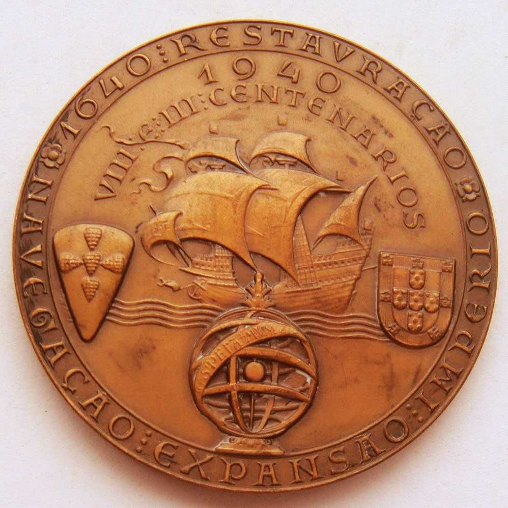 Medalha de Bronze Fundação de Portugal por JOÃO DA SILVA 1940