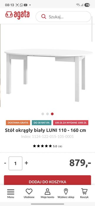 Stół LUNI Agata meble