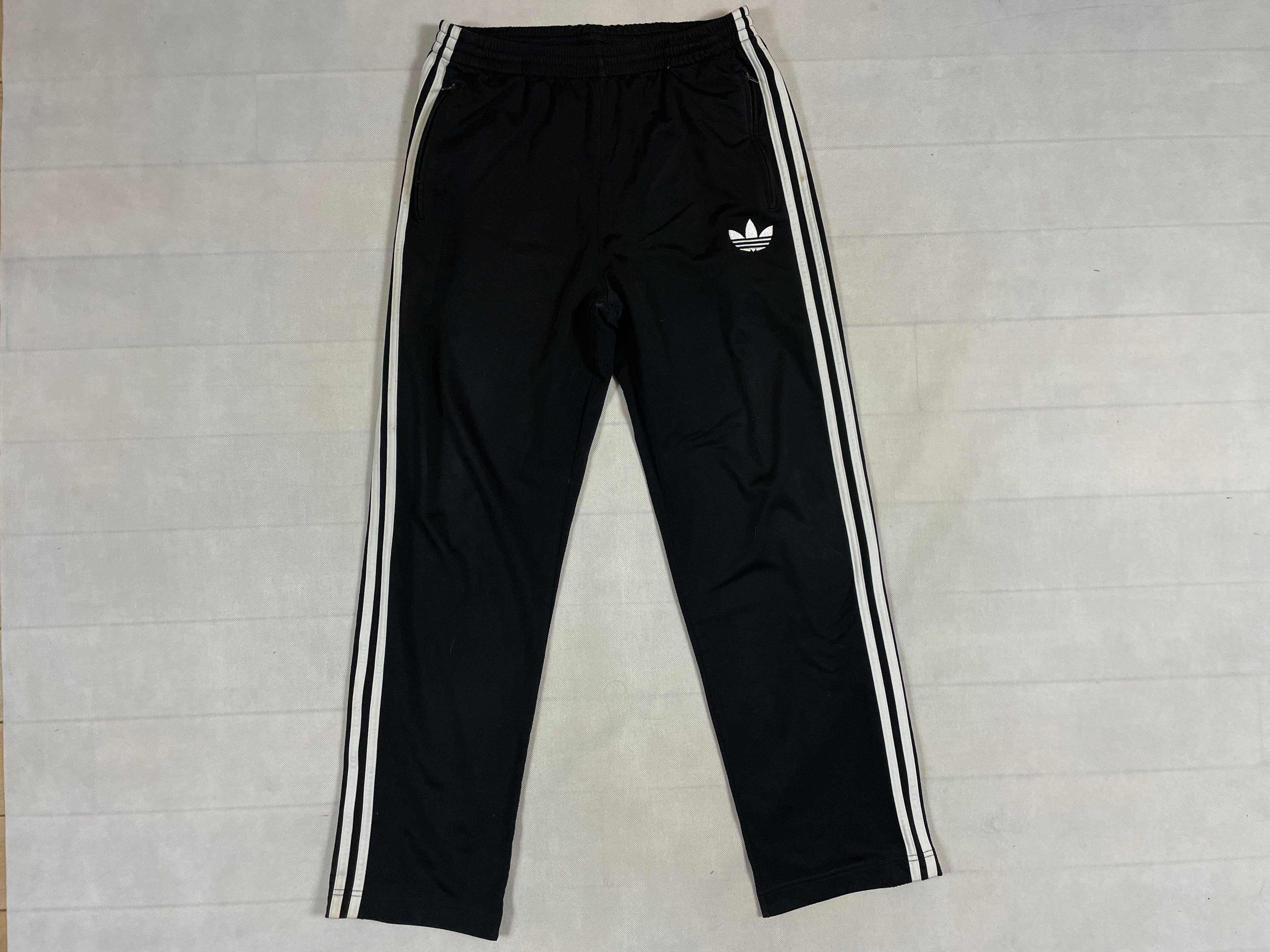 Adidas Spodnie Dresowe Klasyczne Męskie Czarne Logo Unikat Klasyk L XL