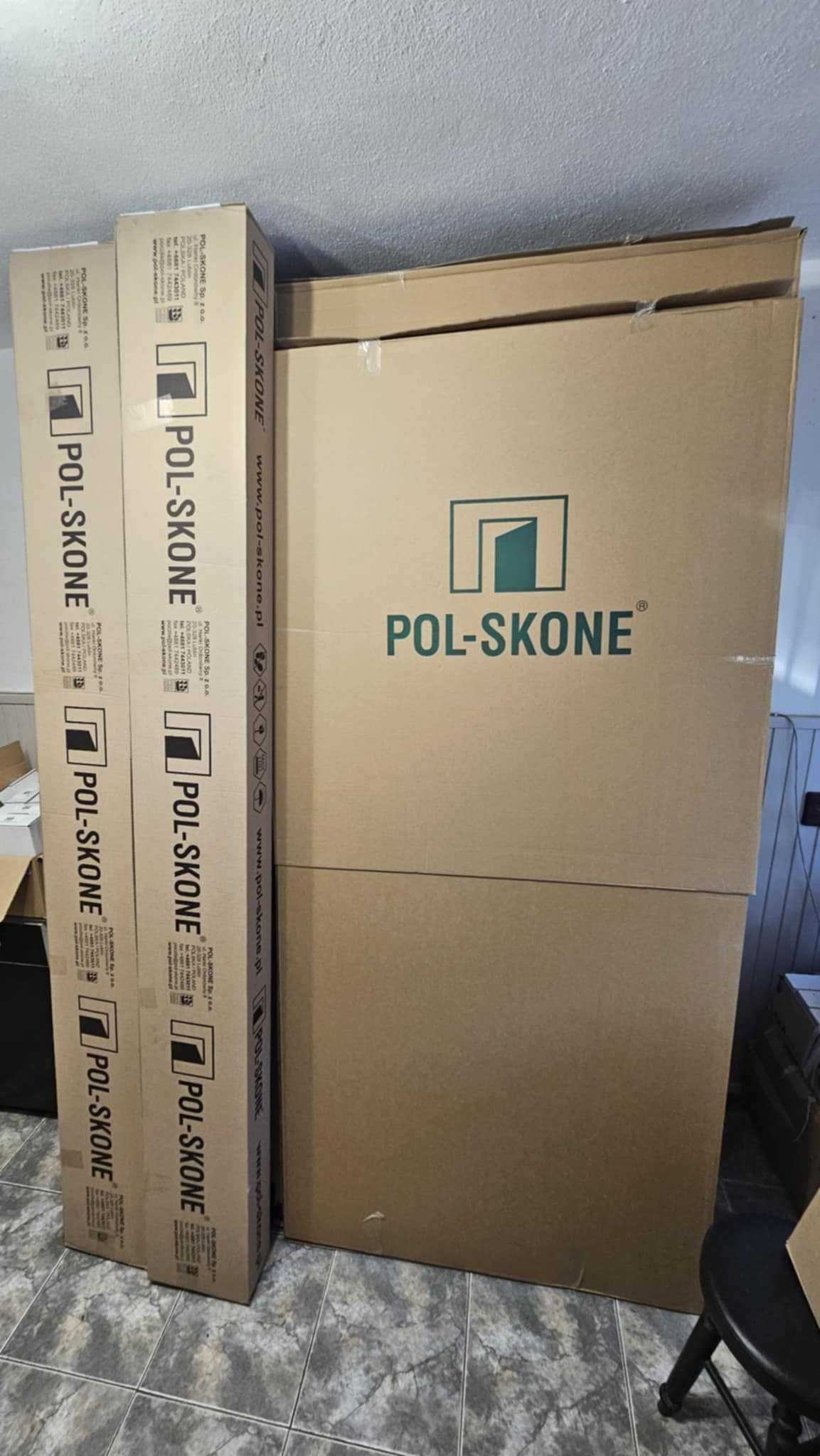 Drzwi wewnętrzne POL-SKONE ESPINA wzór VO1 rozmiar 90" 6 sztuk Od Ręki