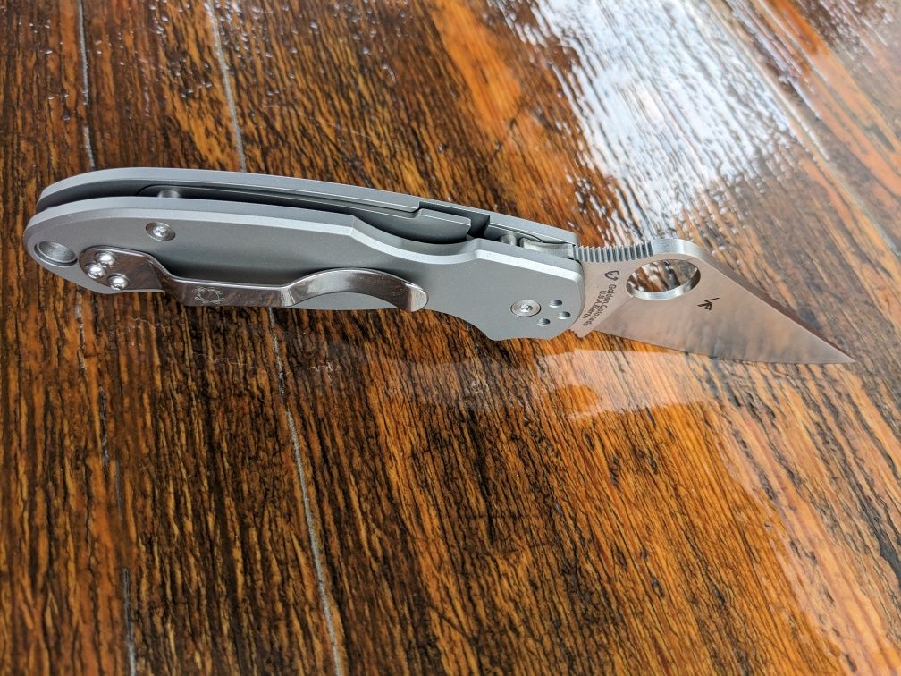 Преміум ніж в тітановому виконанні!!! Spyderco Para 3 C223 Titanium