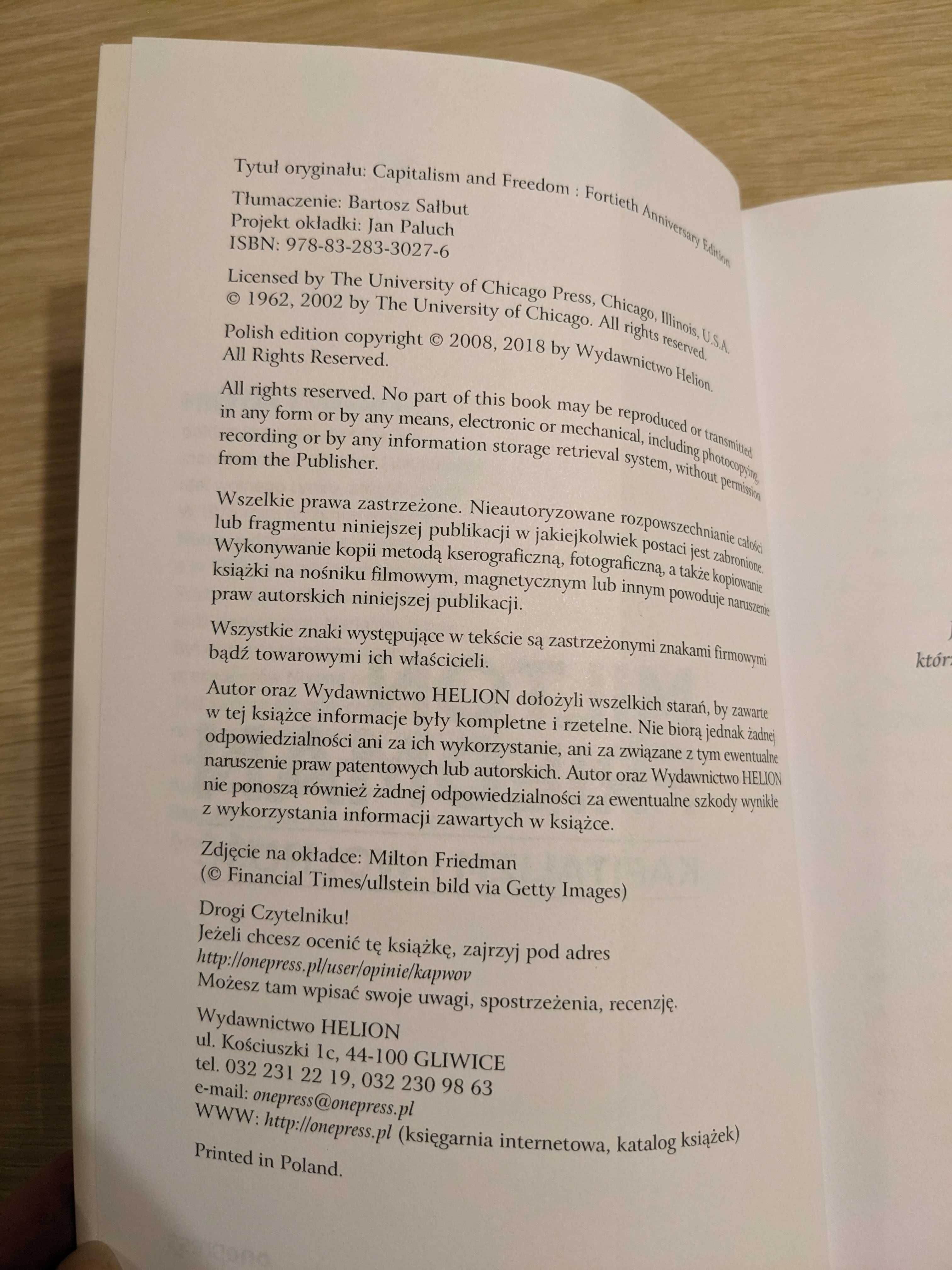 Milton Friedman - Kapitalizm i wolność