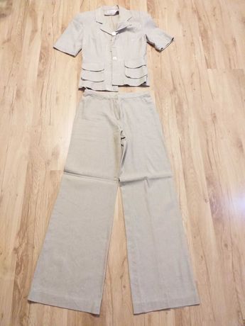 Komplet bluzka/marynarka i spodnie w rozm S/36