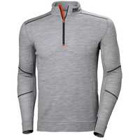 Футболка Helly Hansen HH Lifa Merino Half Zip 75107 (Grey Melange)