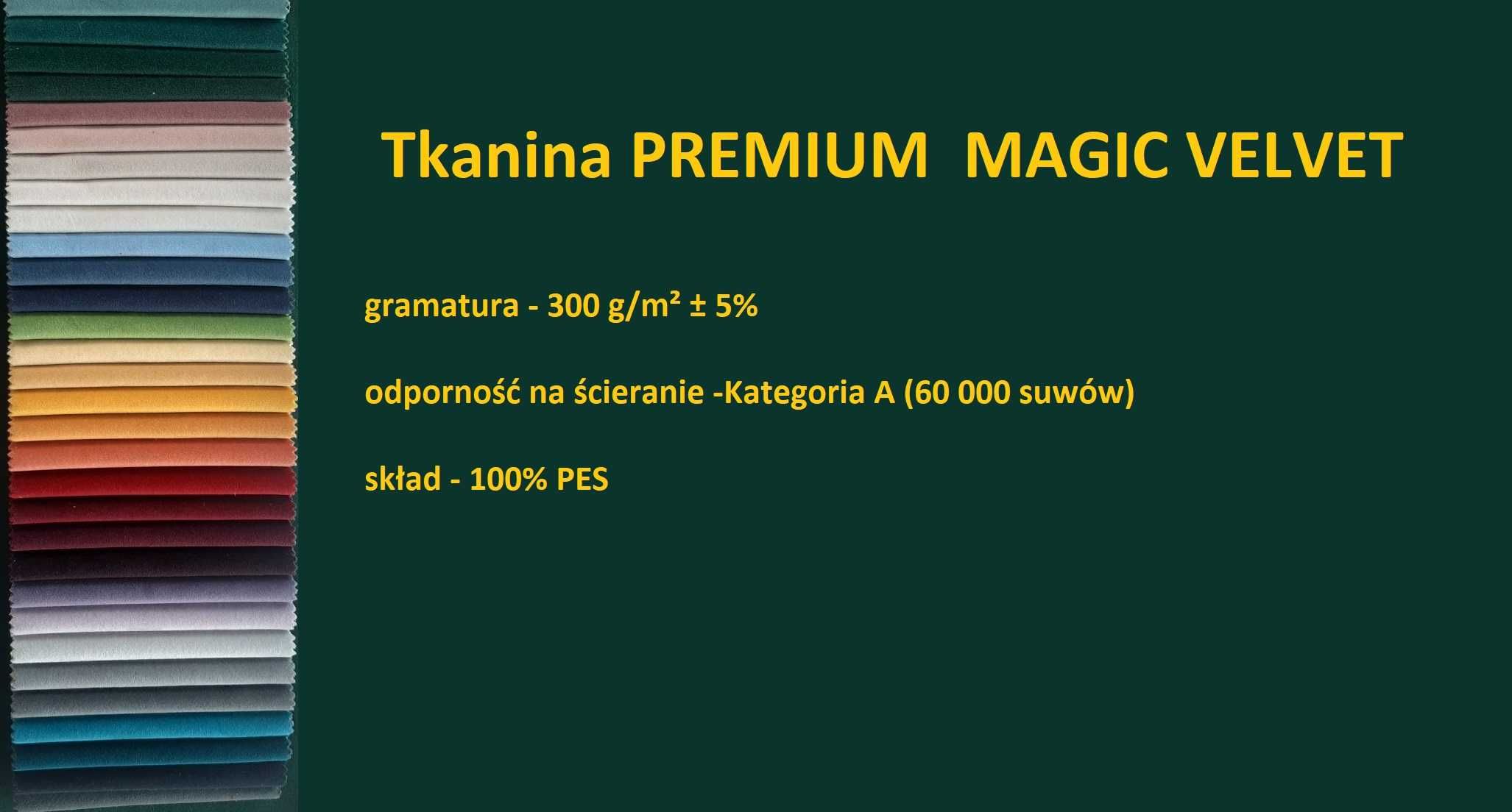 Narożnik PREMIUM VINETOU solidna konstrukcja velvet tkanina toptextil