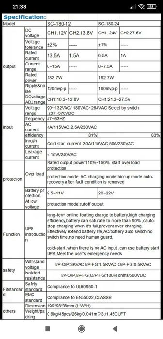 ДБЖ (UPS) 12 вольт 14 Ампер