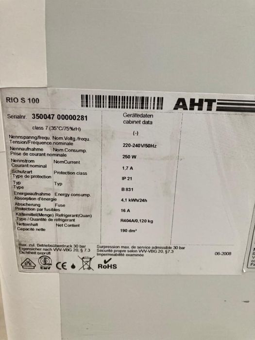 Zamrażarka skrzyniowa Aht Rio 100