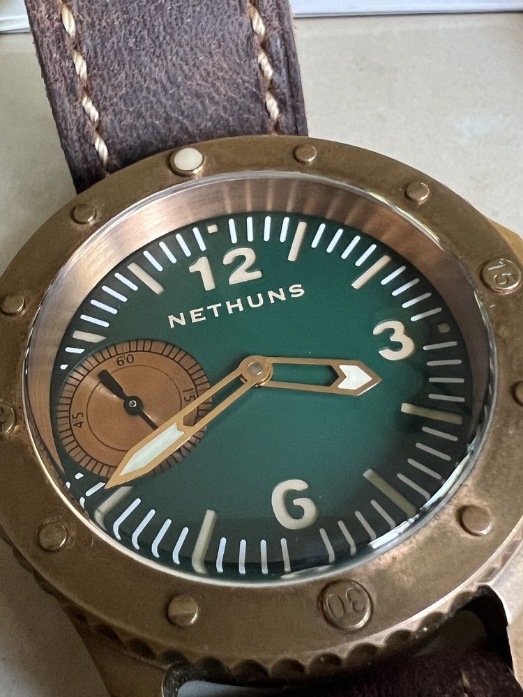 Zegarek NETHUNS 45 mm, Bronze Unitas Eta 6497