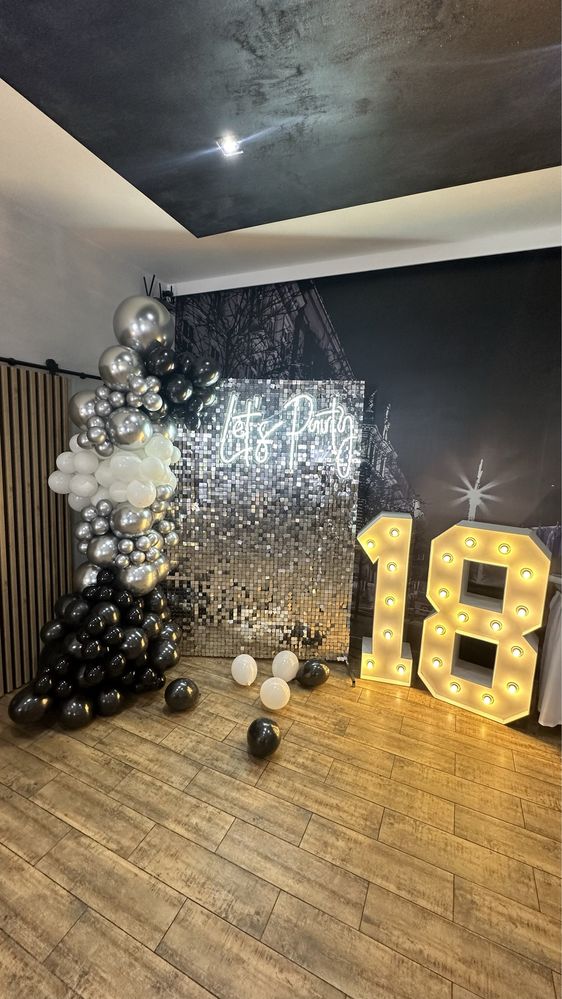 Cyfry led 18, 30, 40, Ciężki Dym, Ledony, Lustro personalizowane, Hel