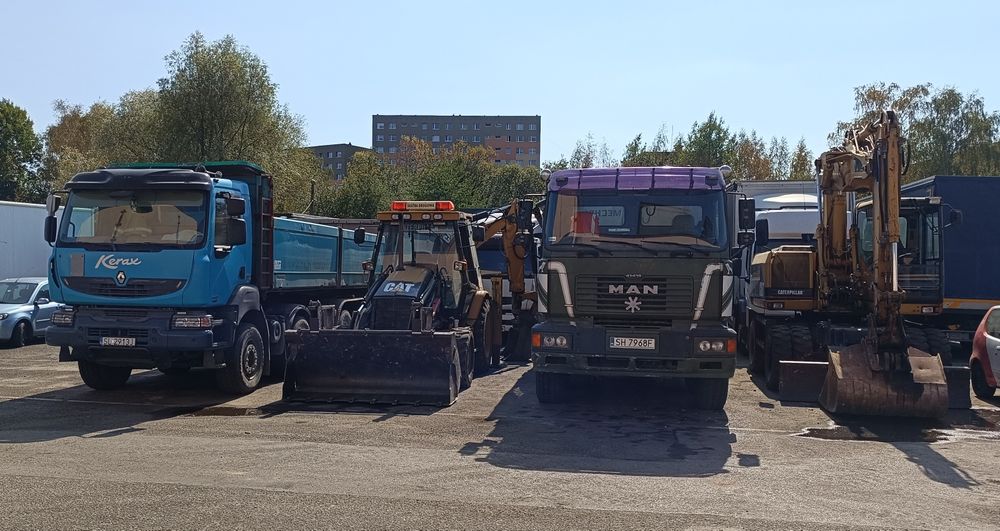 Usługi koparką koparko-ładowarka transport wywrotka