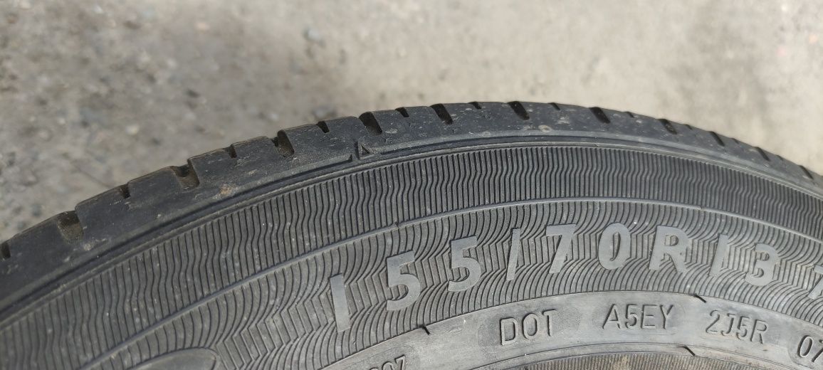 Opony letnie 6mm 155/70/13 Dunlop 5N