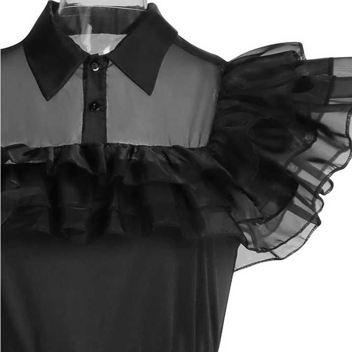 Kostium Wednesday Addams sukienka plus pasek rozmiar od 110 do 160