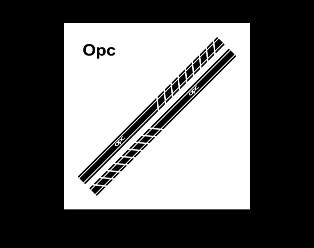 Naklejki białe 6szt. Sport/OPC/Combo. Wysyłka InPost