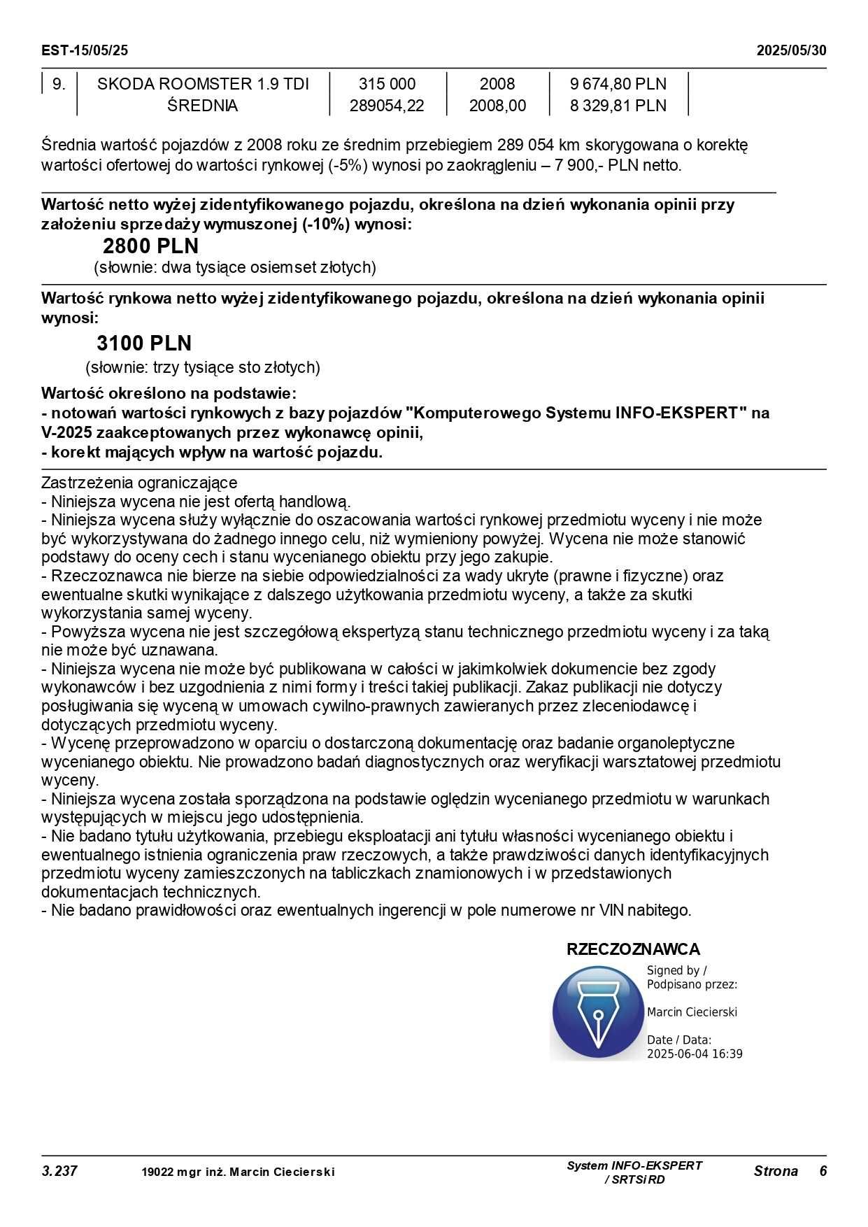 Syndyk sprzedaje: Samochód osobowy ŠKODA Roomster 1.9 TDI 2008