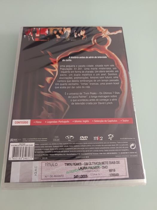DVD os últimos 7dias de laura palmer