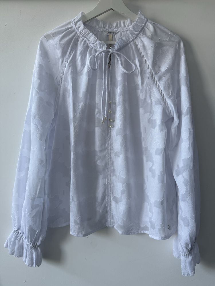 Biała koszula bluzka GUESS styl boho M