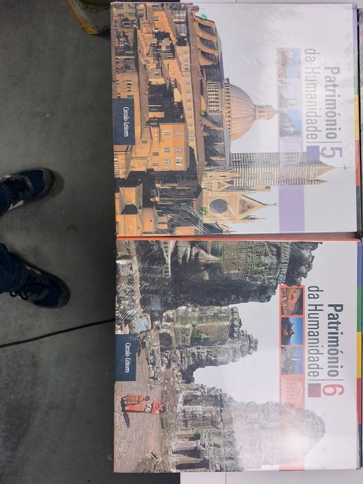 Coleção de 6 livros sobre o património da humanidade