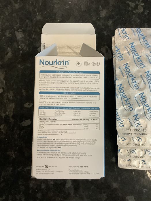 Nourkrin, proteoglikany woman, kobiet 180 tabletek 3 miesiące kuracji