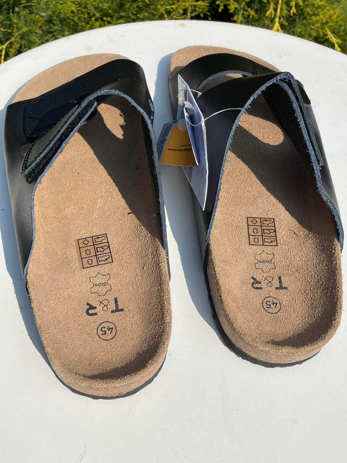 Шлепанцы Tom&Rose сланцы тапочки шлепки Birkenstock кожа вьетнамки