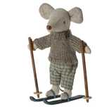 Myszka narciarz Winter Mouse - zimowa myszka z nartami - Maileg