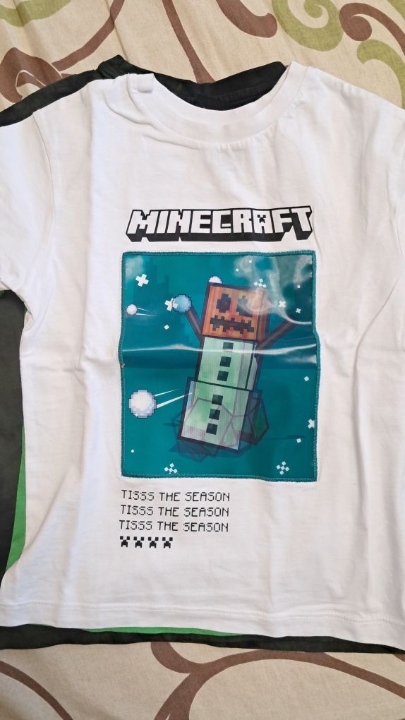 Футболки, спорт штани,  спорт костюм 104-110-116  Minecraft, spider me