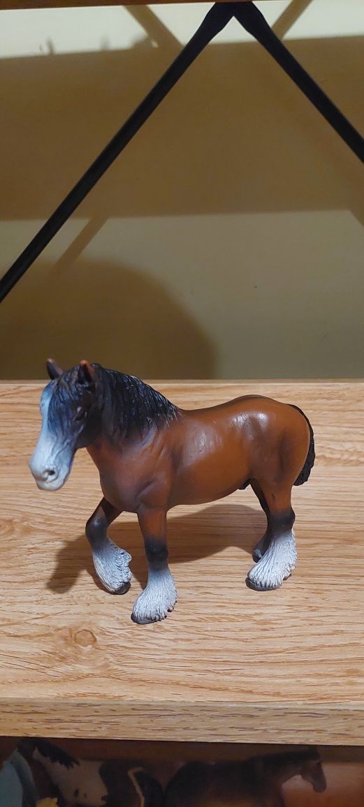 Schleich koń shire wałach figurki zwierząt unikat model wycofany 2000