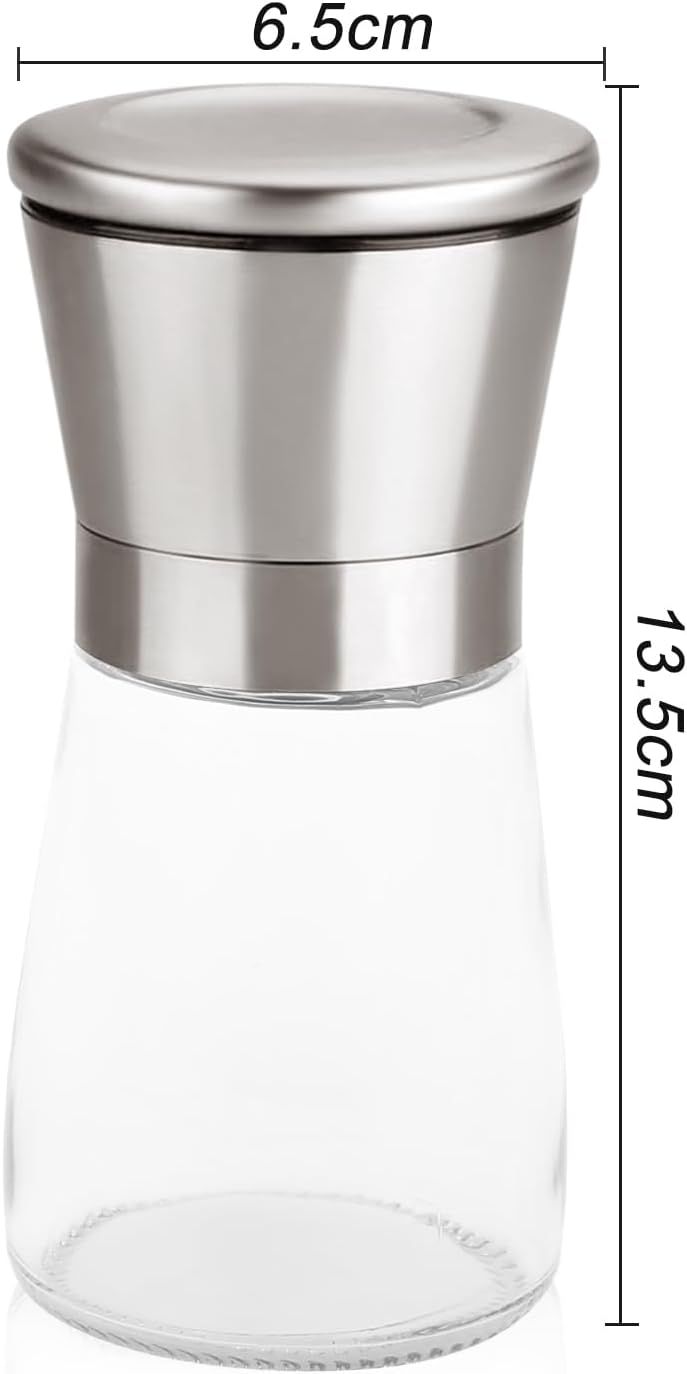 2 młynki do pieprzu i soli 180 ml stal nierdzewna ręczny młynek
