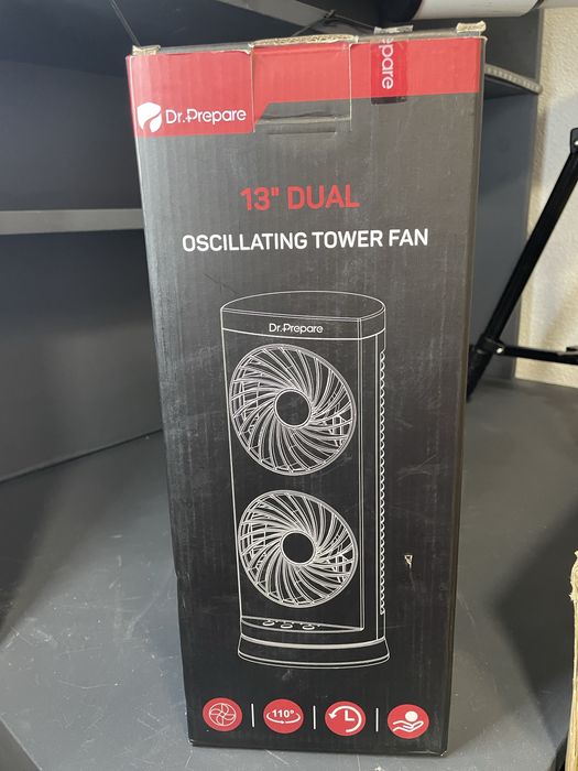 Портативный настольный вентилятор Dr.Prepare с 3 вариантами скорости