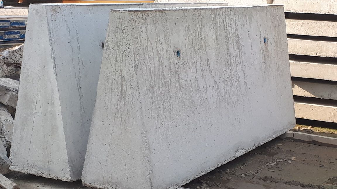 Mury oporowe  stożki przedzialki betonowe ogrodzenia  opory skarpy