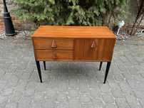 Stylowa Komoda Vintage PRL Kredens Teak Denmark Design Po Renowacji
