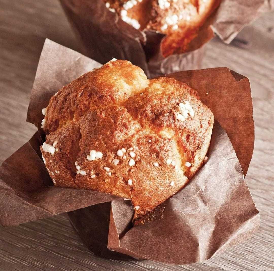 Foremki papierowe do muffinek babeczek tulipany brązowe i białe 100szt