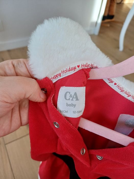 Świąteczny komplet niemowlęcy C&A 86