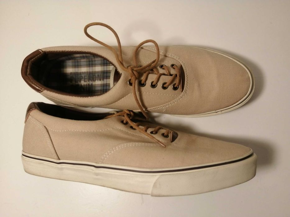 Sapato Tipo Vans Cor Beje