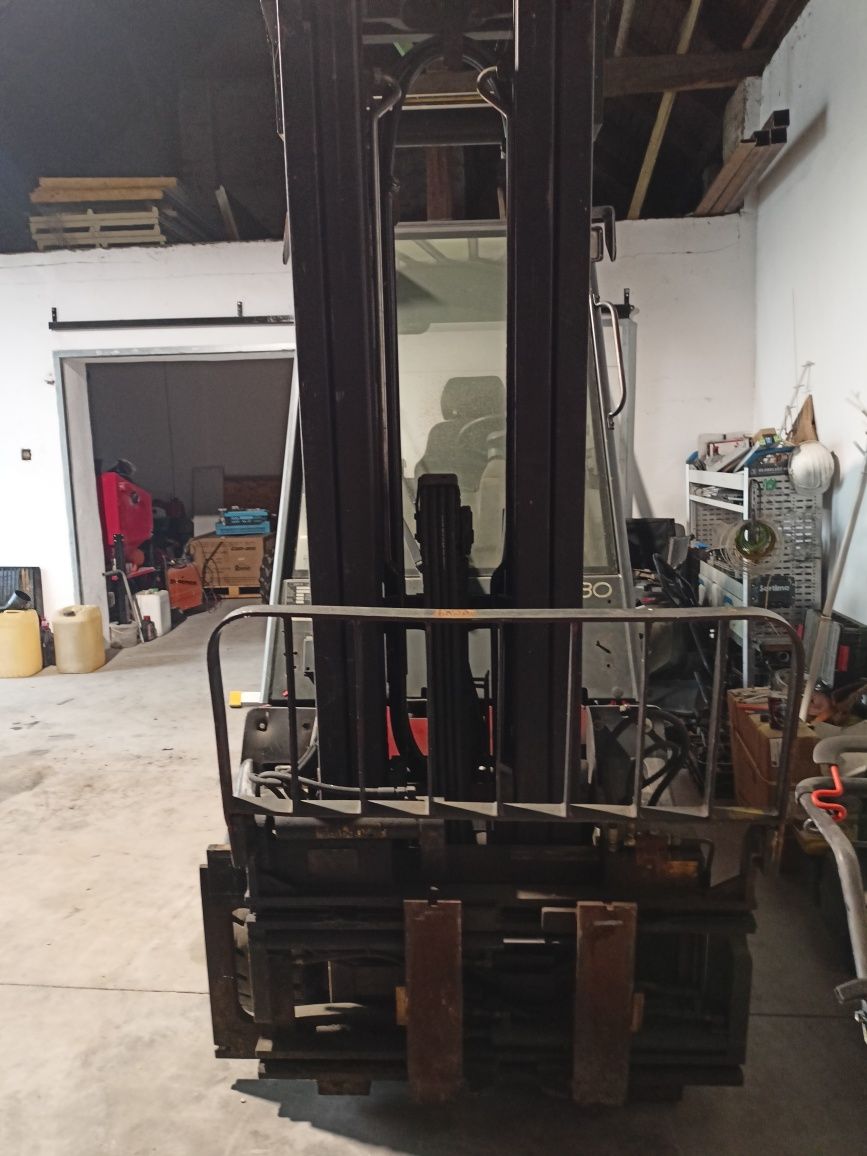 Linde e30 triplex wózek widłowy
