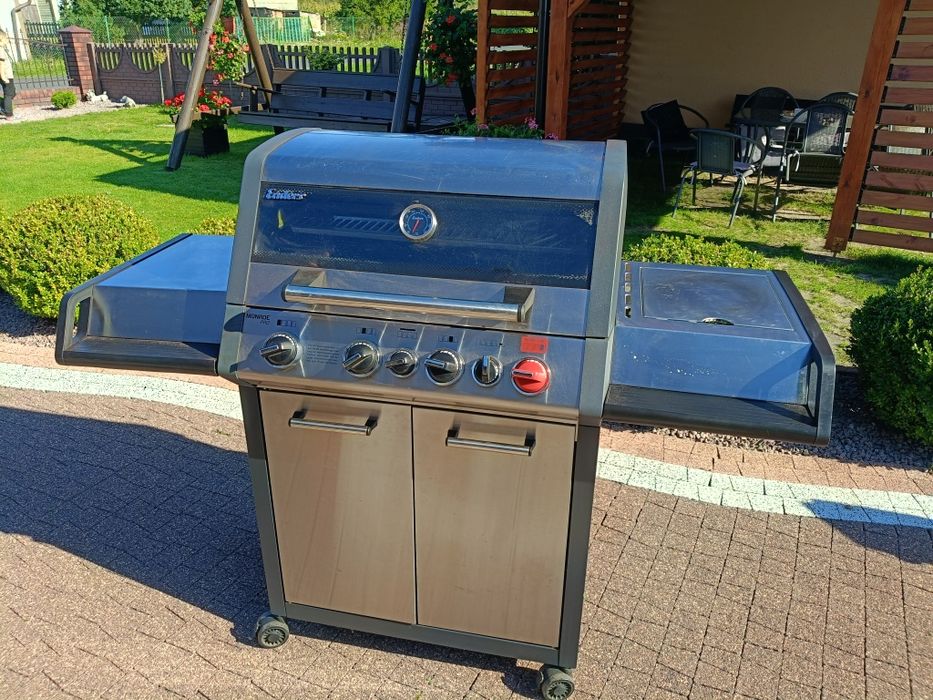 Grill gazowy tanio duży żeliwo
