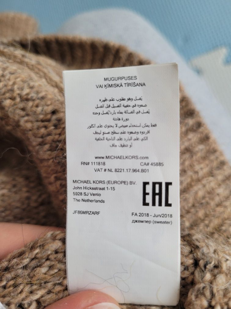 Ponczo z alpaką Michael Kors