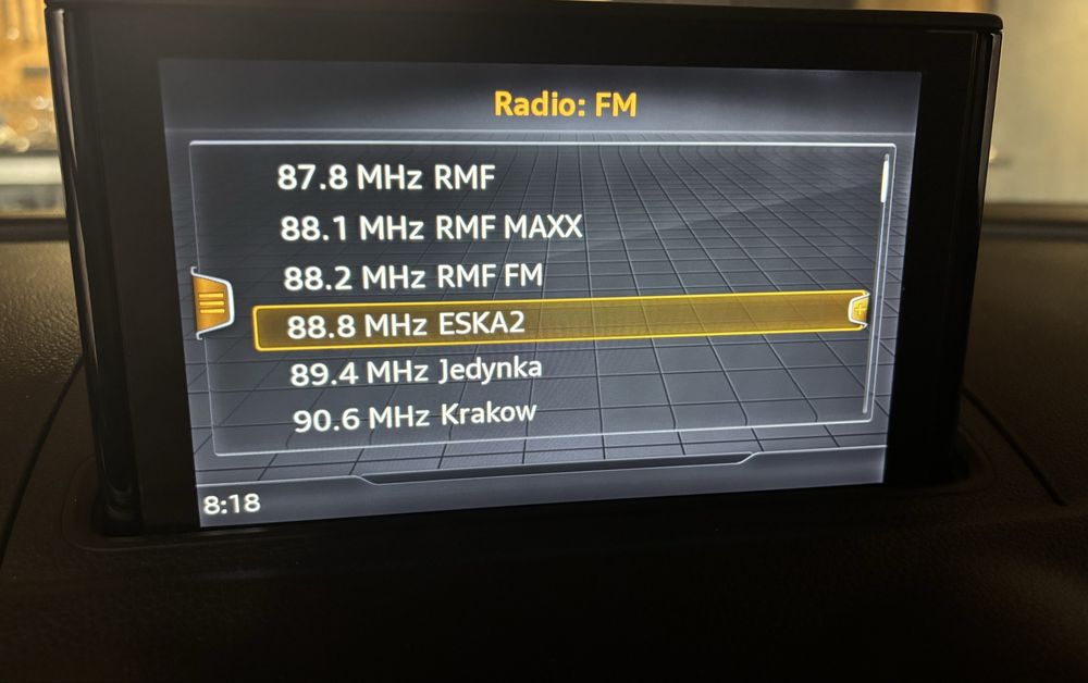 Audi a3 8v usa lampa tył jezyk polski kodowanie mapy car play android