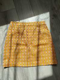 Żółta spódnica mini damska Reserved