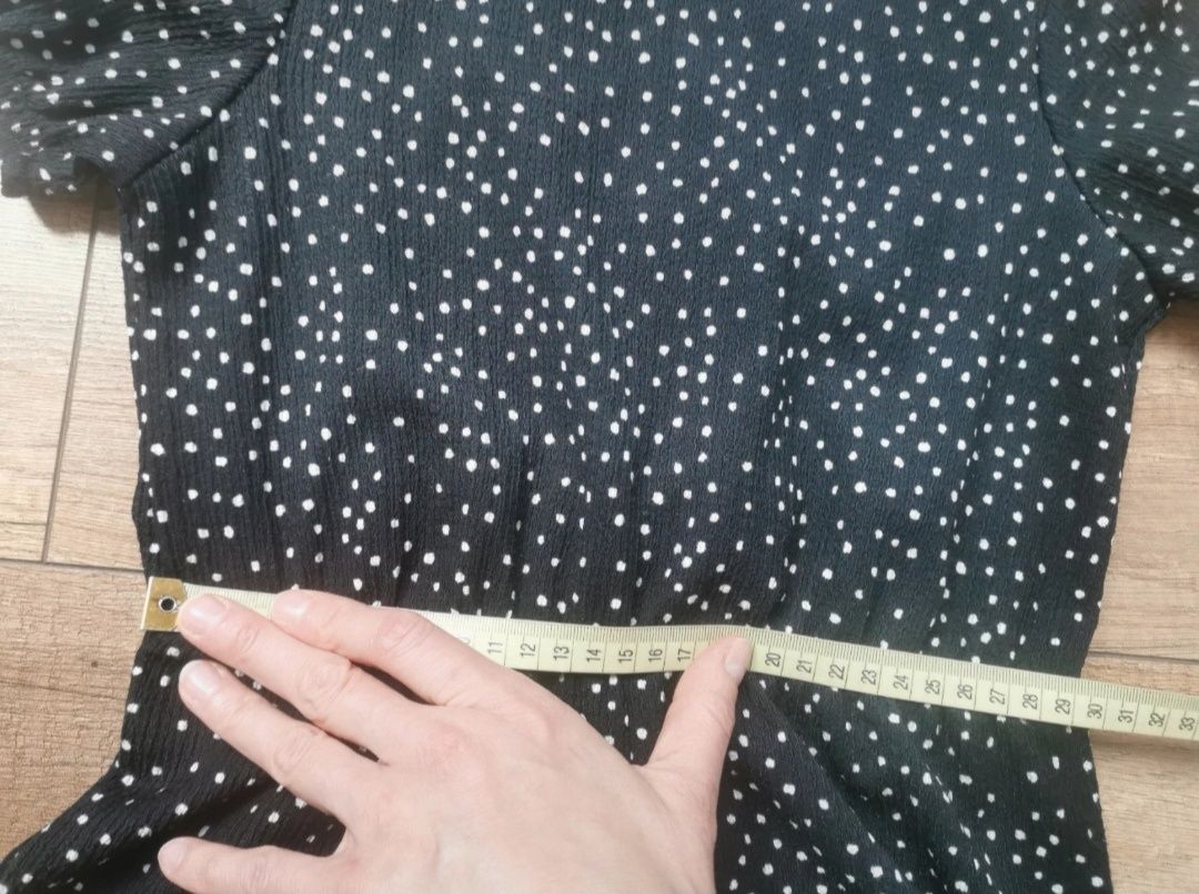 Kombinezon Primark 122 czarny w kropki