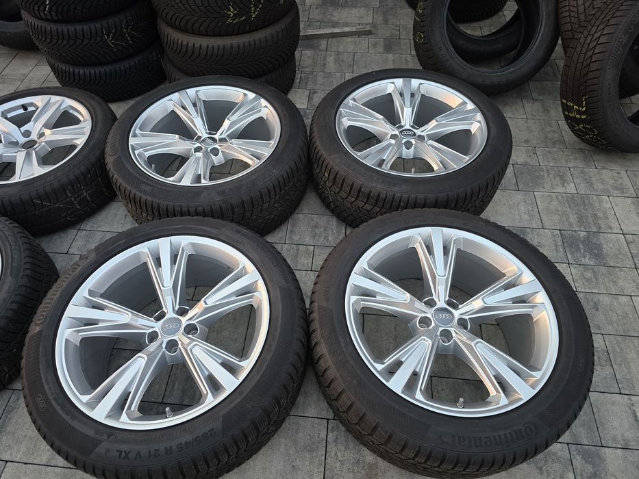 KOŁA ZIMA 21" 5x112 ET20 Audi Q8 Q7 285/45R21 4x8.5mm IGŁA!