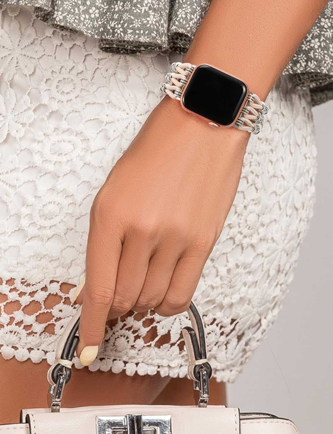 Bransoletka pasek kompatybilny z Apple Watch 38,40,41mm, elastyczna