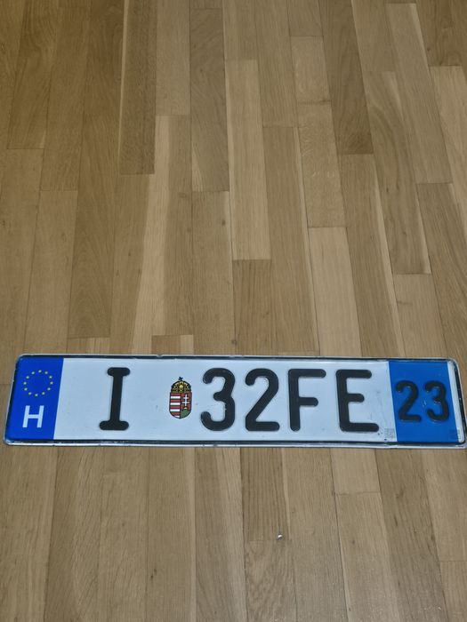 Tablica rejestracyjna Węgry
