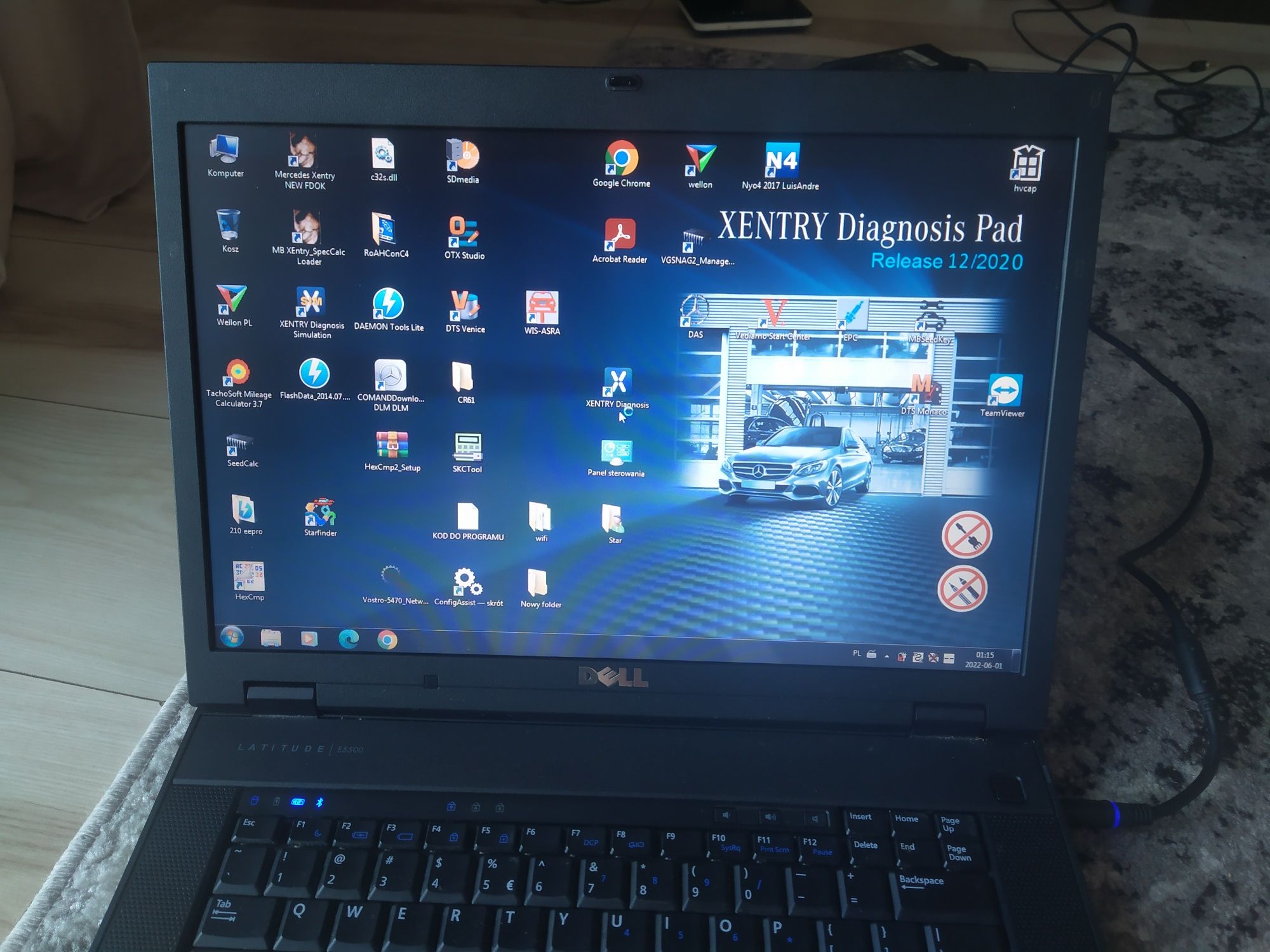 Laptop diagnostyczny Dell E5500 Xentry C4 star diagnosis 2020r
