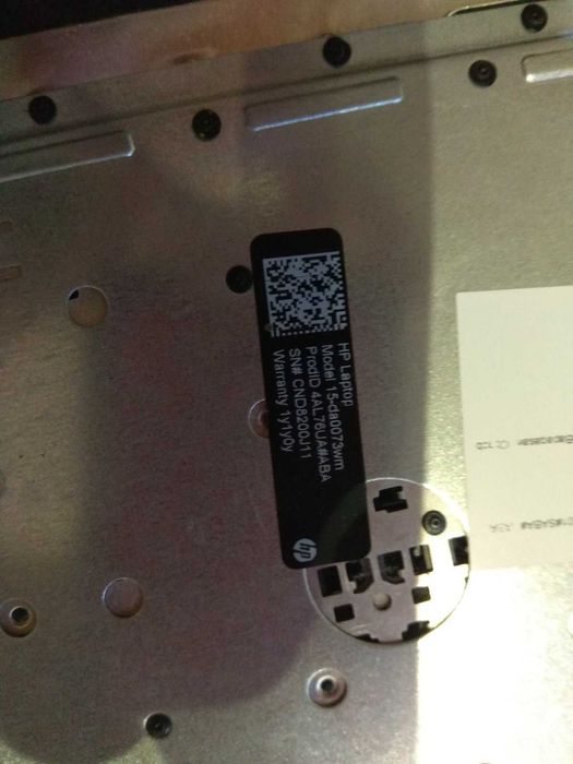 Топкейс, верхній корпус з клавіатурой HP Laptop 15-da0073wm