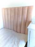 Panel dekoracyjny tapicerowany welurowy 120x90 pudrowy róż