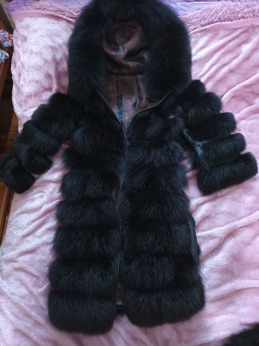 Шуба 2/1 желетка.  Майже нова.