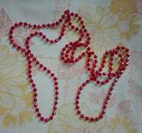 Różowe korale biżuteria na szyję