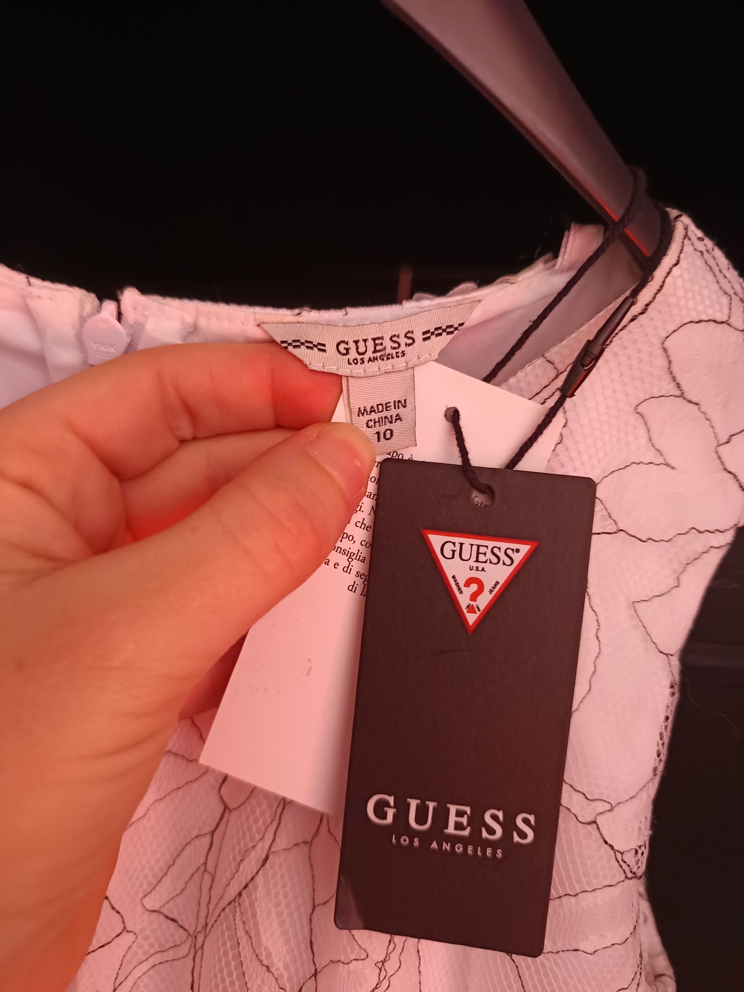 Vestido Guess 10anos branco